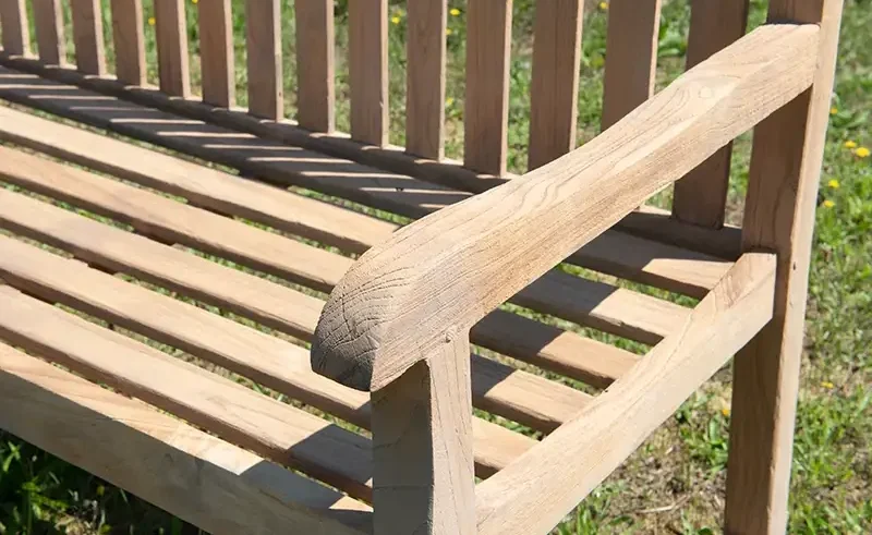Gartenbank-Detail